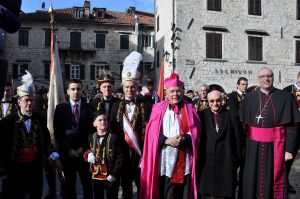 VANJSKA PROSLAVA SV. TRIPUNA (04.02.2018) – Oficiri Mornarice sa gradonačelnikom Vladimirom Jokić